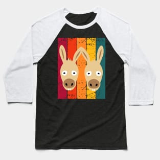 Colourful Donkey Baseball T-Shirt